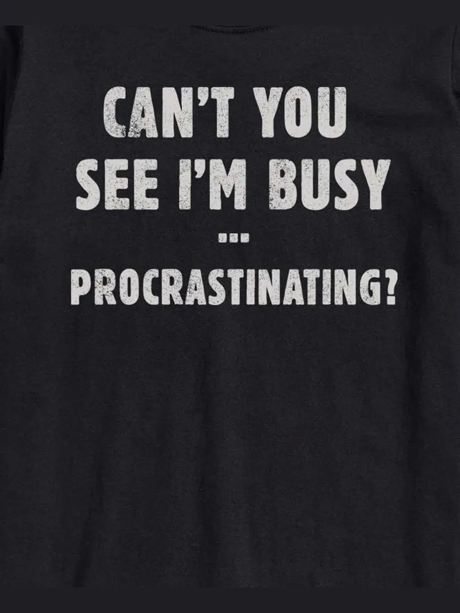 Футболка с коротким рукавом Busy Procrastinating AIRWAVES — изображение 3 из 3, черный