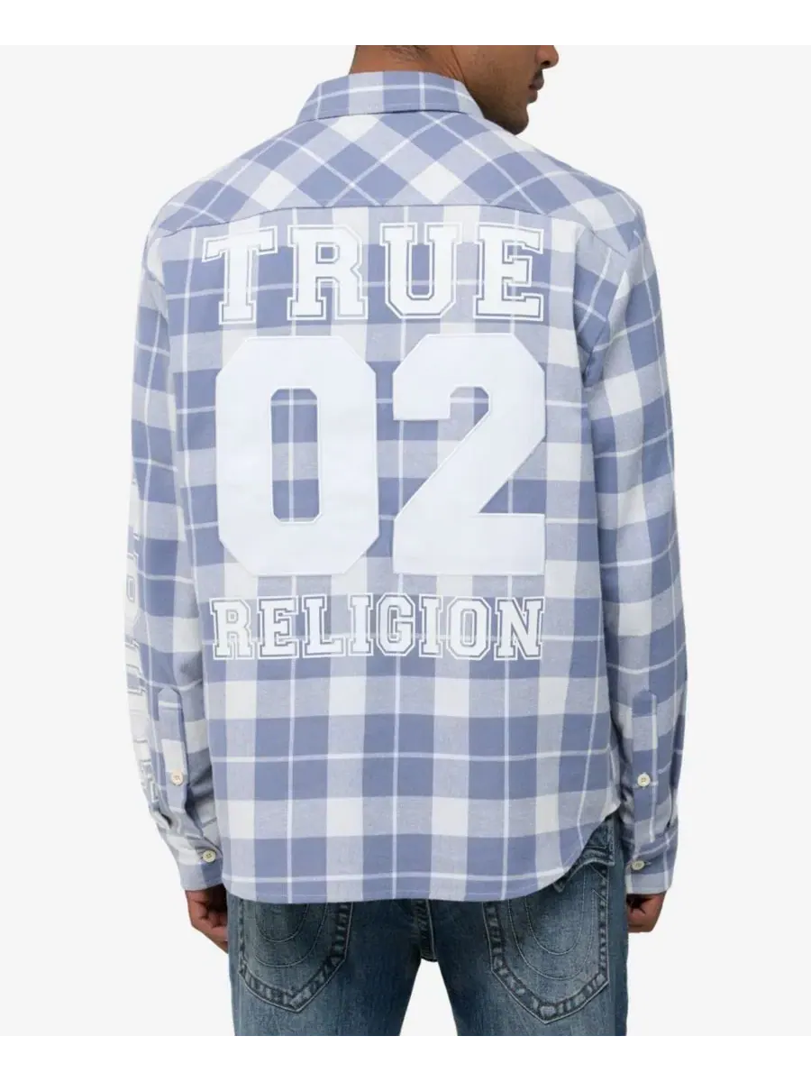 Фланелевая рубашка с длинным рукавом, модель Flannel Freshman True Religion