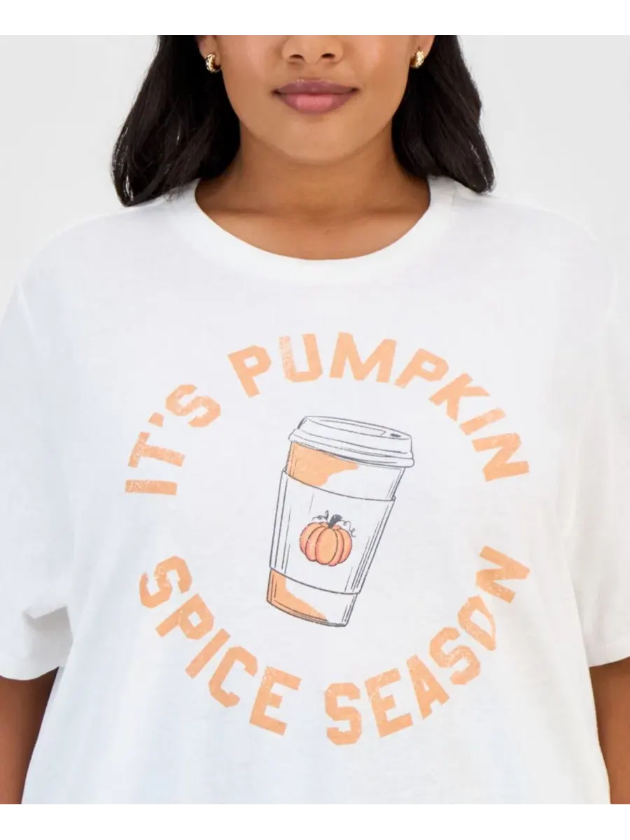 Футболка с принтом Pumpkin Spice Grayson Threads, The Label — изображение 3 из 4, белый