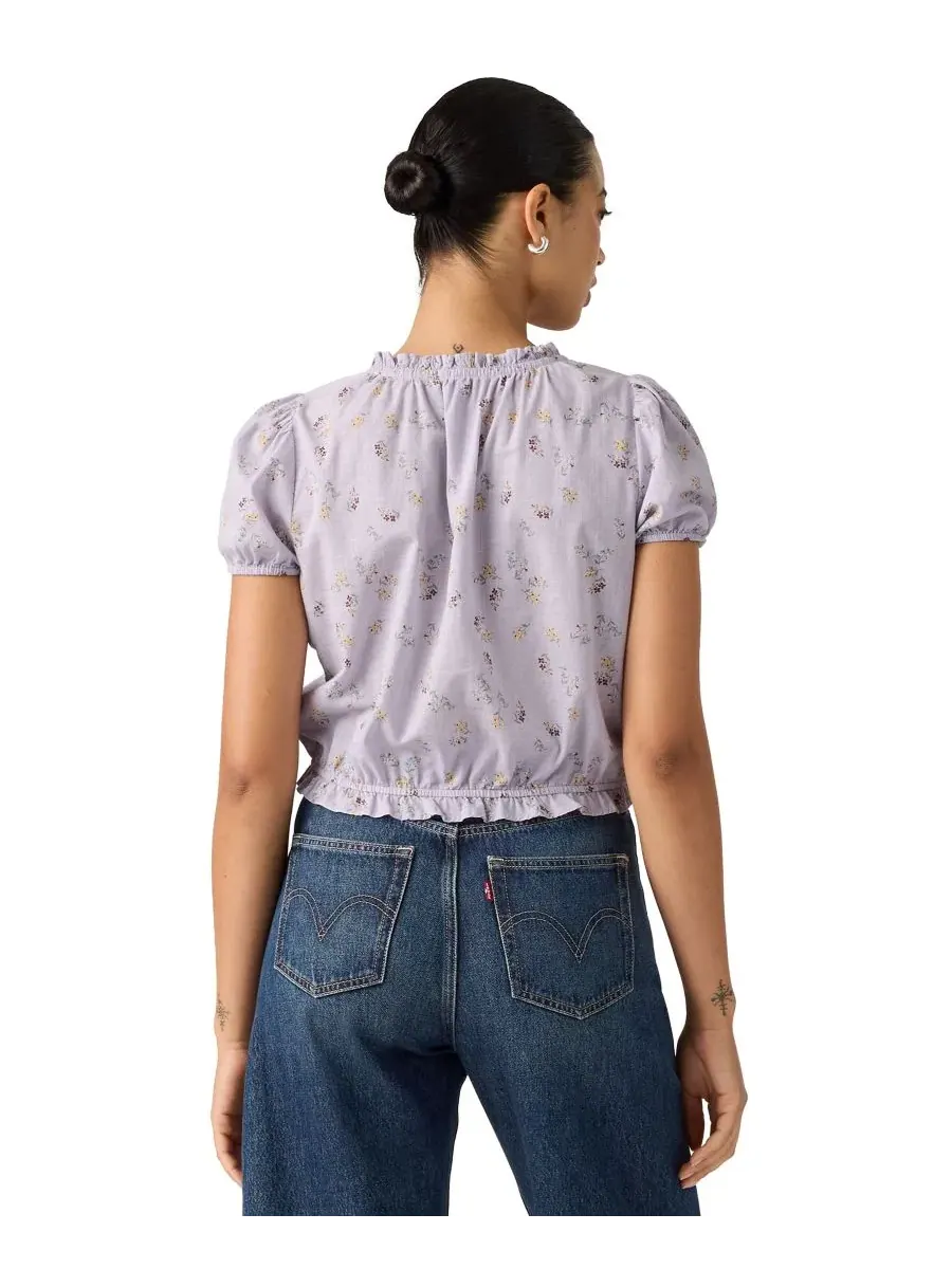 Блуза Chiara с коротким рукавом и пуговицами Levi's — изображение 4 из 6, синий