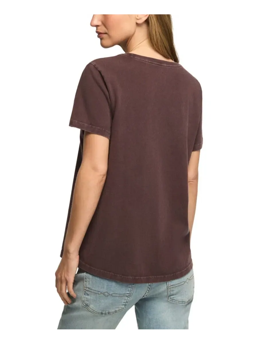 Футболка с графическим принтом Western Hamsa Classic Crew Lucky Brand — изображение 5 из 5, коричневый