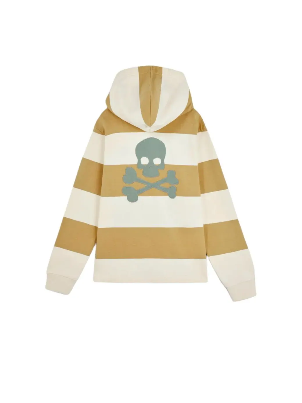Детский худи с принтом и капюшоном Stripesskullhoodie Scalpers — изображение 2 из 4, желтый