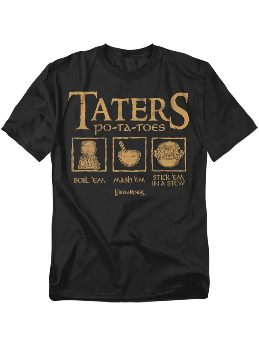 Футболка с принтом Taters Lord Of The Rings — изображение 1 из 3, черный