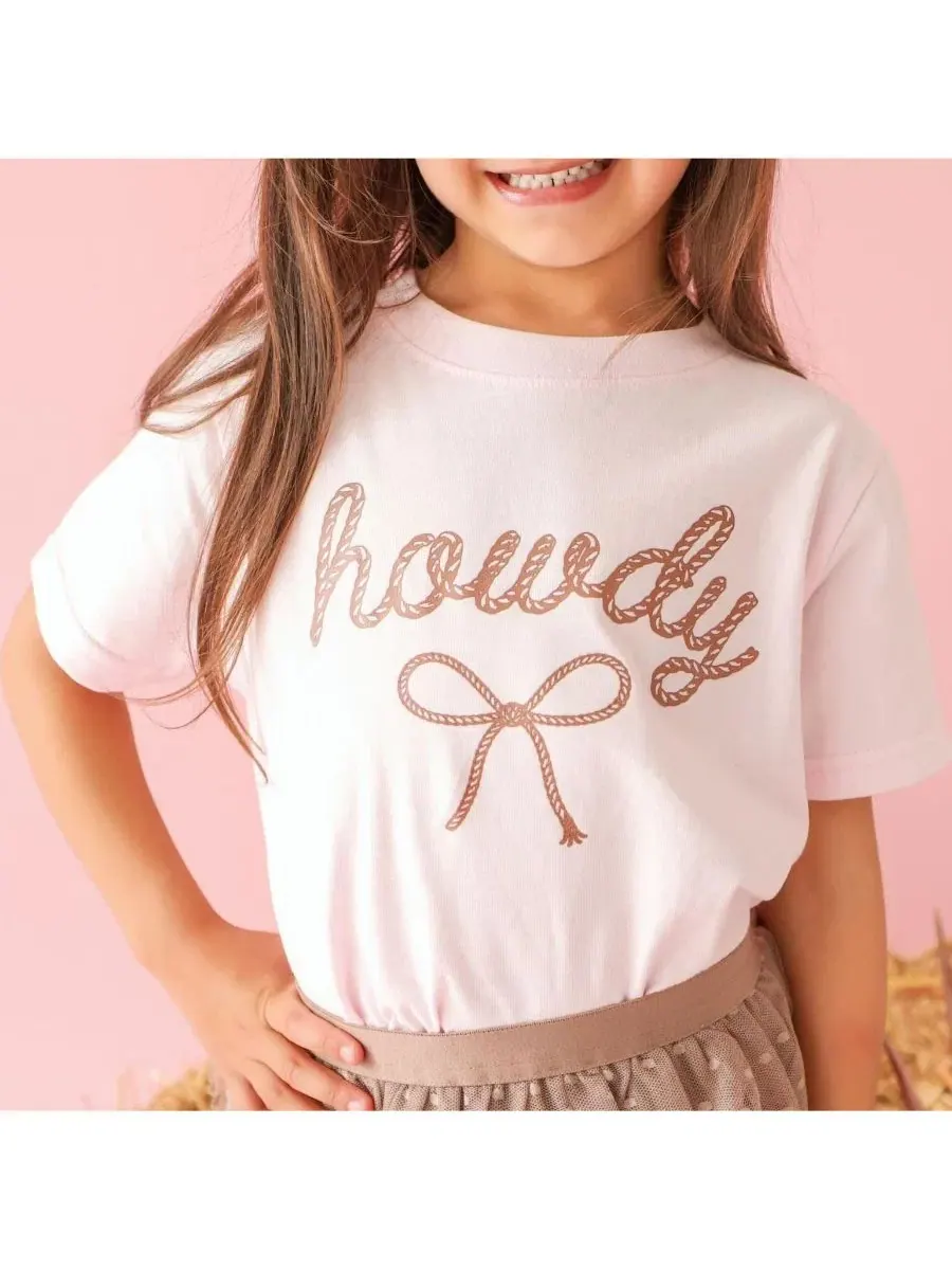 Футболка с коротким рукавом с принтом Howdy Darling Sweet Wink — изображение 3 из 4, розовый