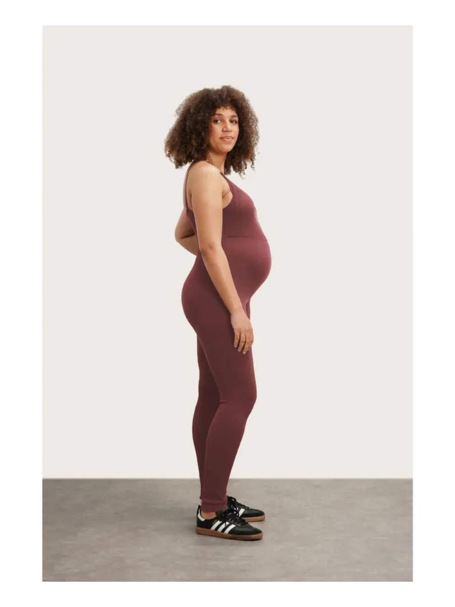 Комбинезон для беременных Jordan для кормления NOM Maternity — изображение 2 из 3, бордовый