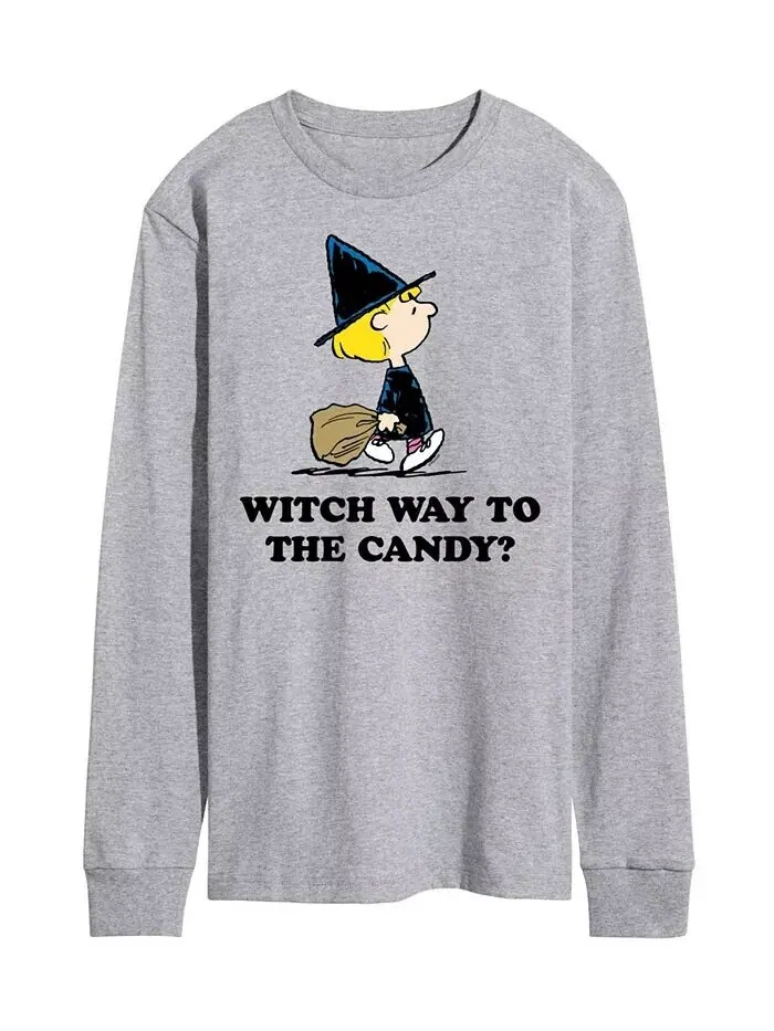 Мужская футболка Peanuts Witch Way to Candy AIRWAVES — изображение 1 из 2, серый