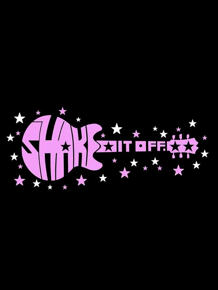 Мужская футболка Shake it Off Word Art с длинным рукавом LA Pop Art — изображение 3 из 3, черный