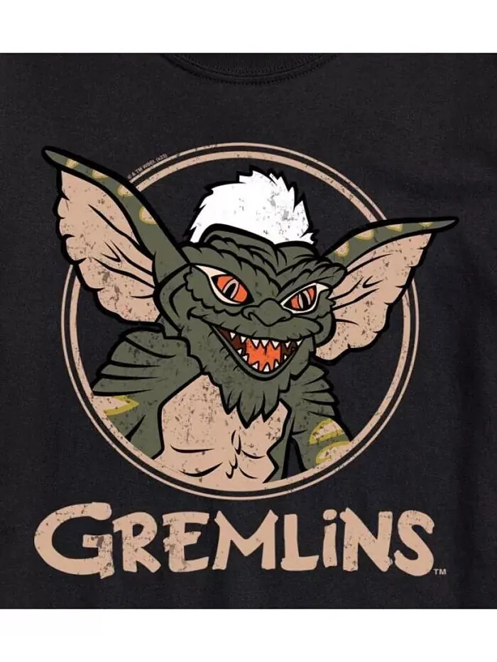 Мужская футболка с короткими рукавами Hybrid Apparel Gremlins Drawing AIRWAVES — изображение 3 из 3, черный