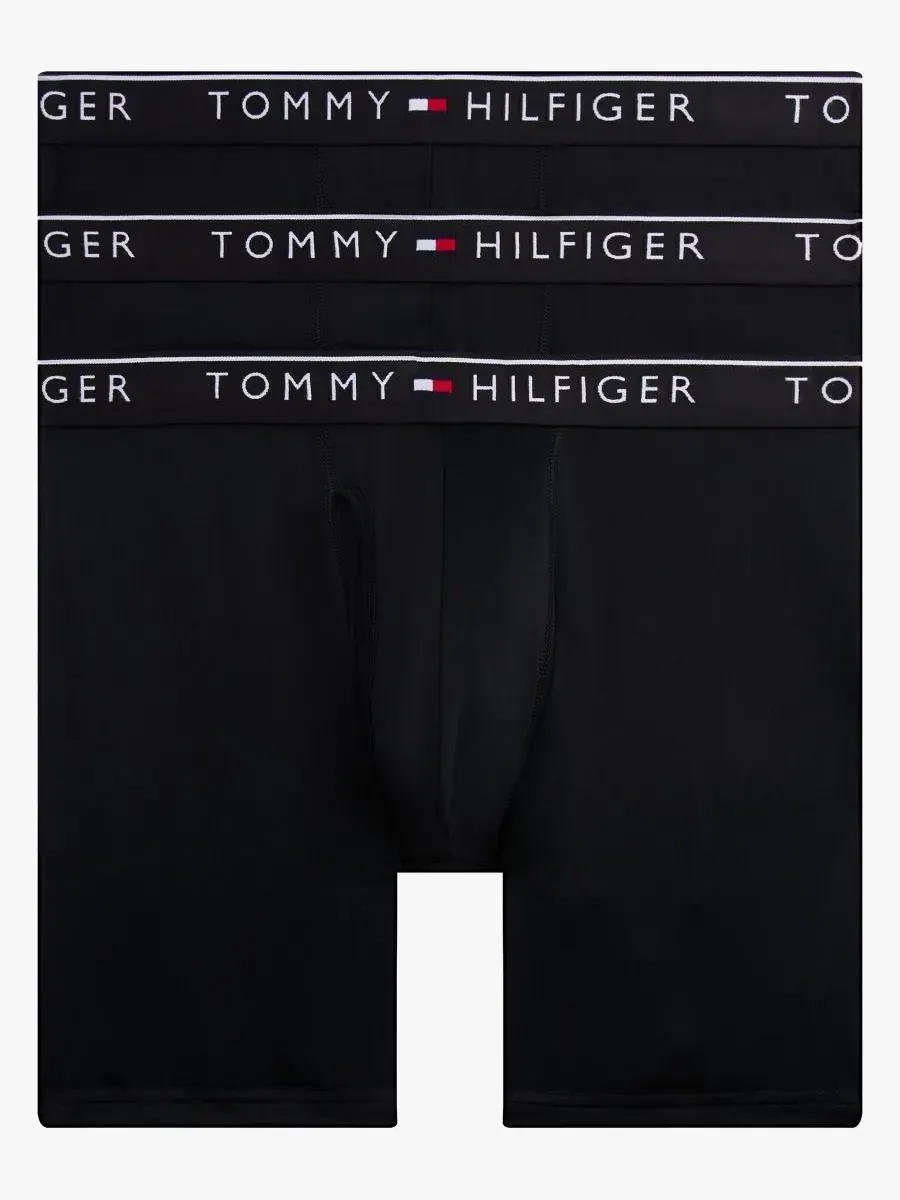 Tommy Hilfiger Мужской комплект из 3 микробоксеров — изображение 1 из 9, черный