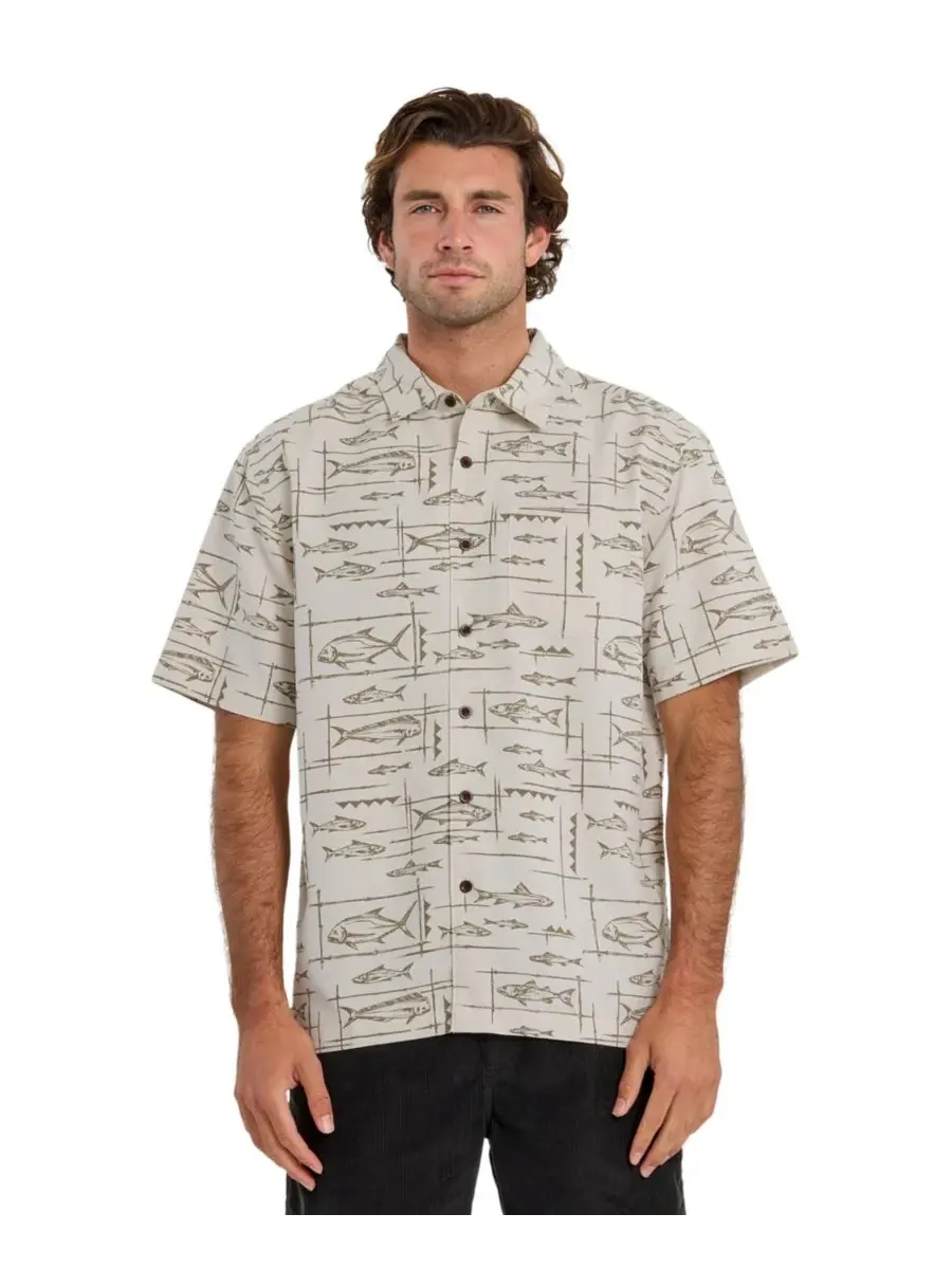Quiksilver Waterman Мужская рубашка с коротким рукавом Quiksilver Topanga