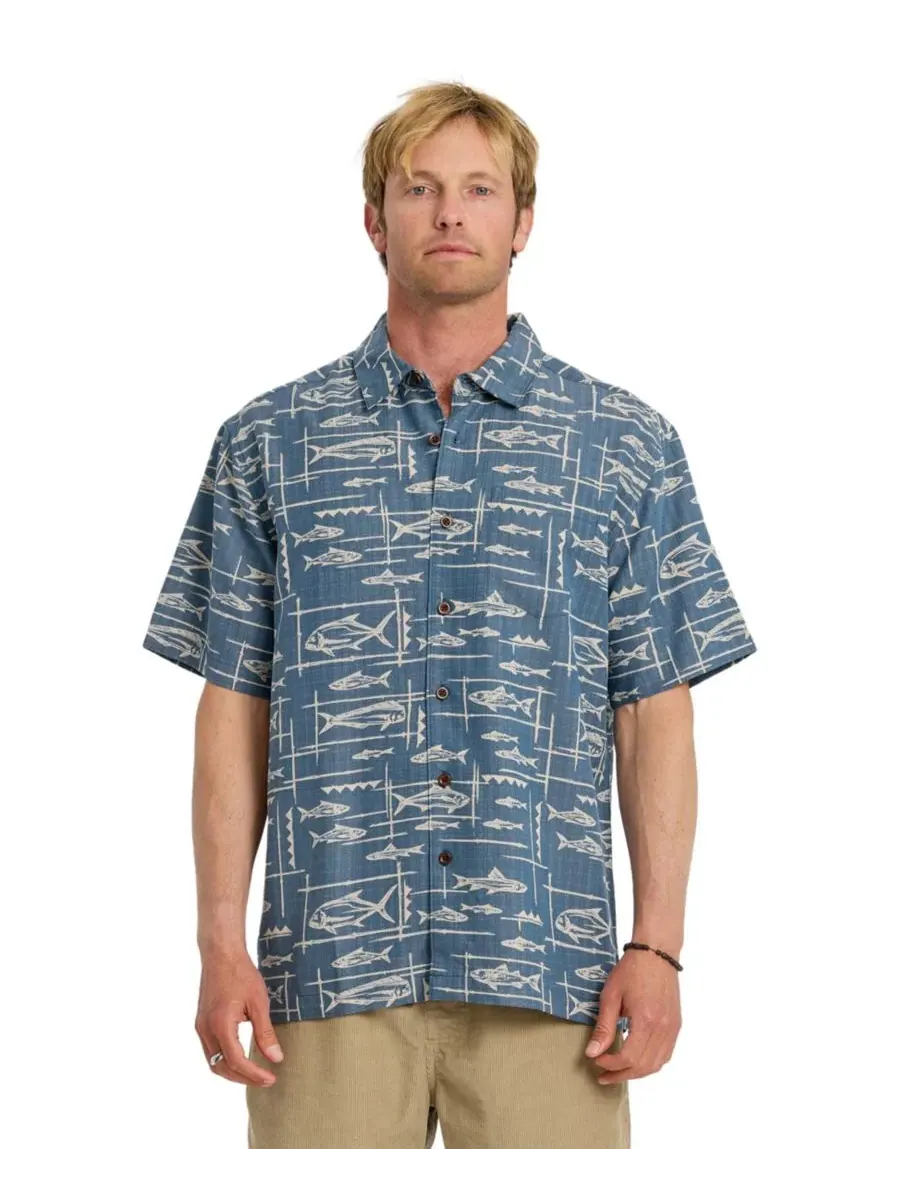 Quiksilver Waterman Мужская рубашка с коротким рукавом Quiksilver Topanga