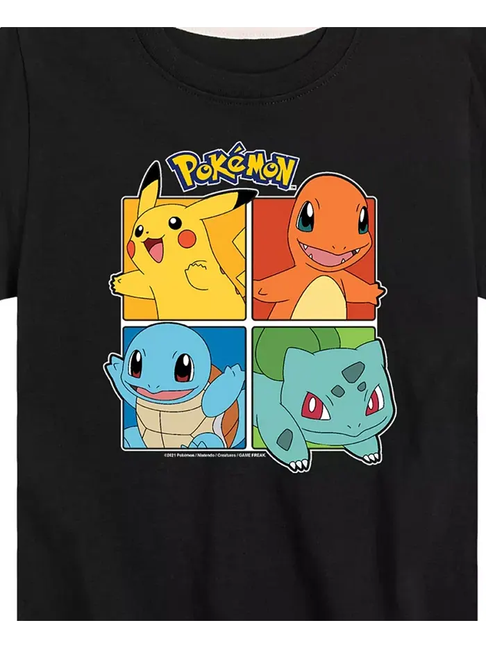 Футболка с принтом персонажей Pokémon для мальчиков старшего возраста Pokemon — изображение 3 из 3, черный