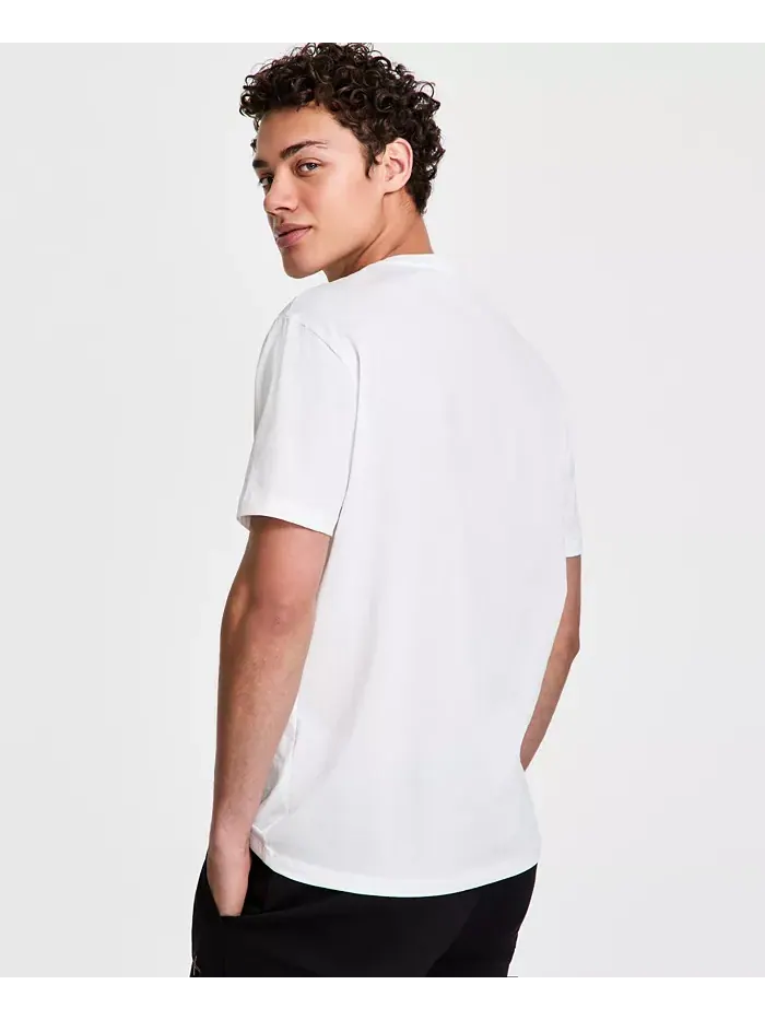 Мужская футболка классического кроя A|X Armani Exchange — изображение 4 из 4, белый
