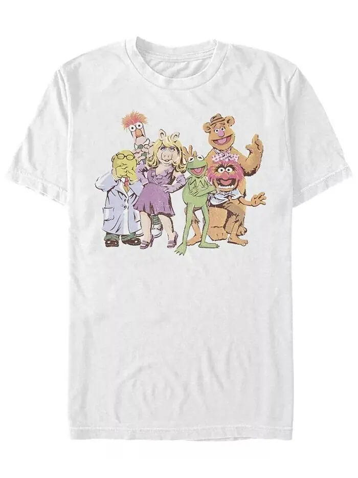Мужская футболка с коротким рукавом Muppet Gang Crew Fifth Sun — изображение 1 из 1, белый