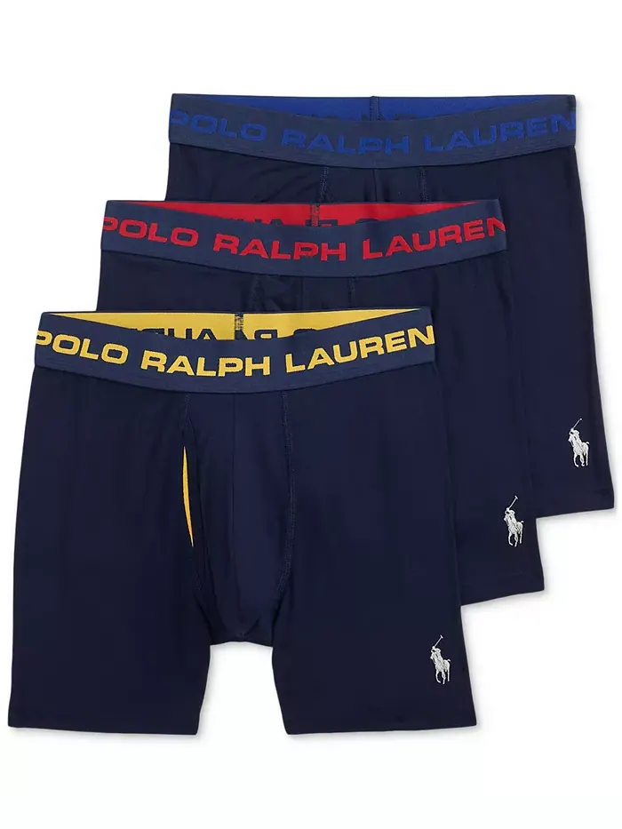 Мужские боксеры Perfect Pouch, 3 шт Polo Ralph Lauren — изображение 1 из 4, красный