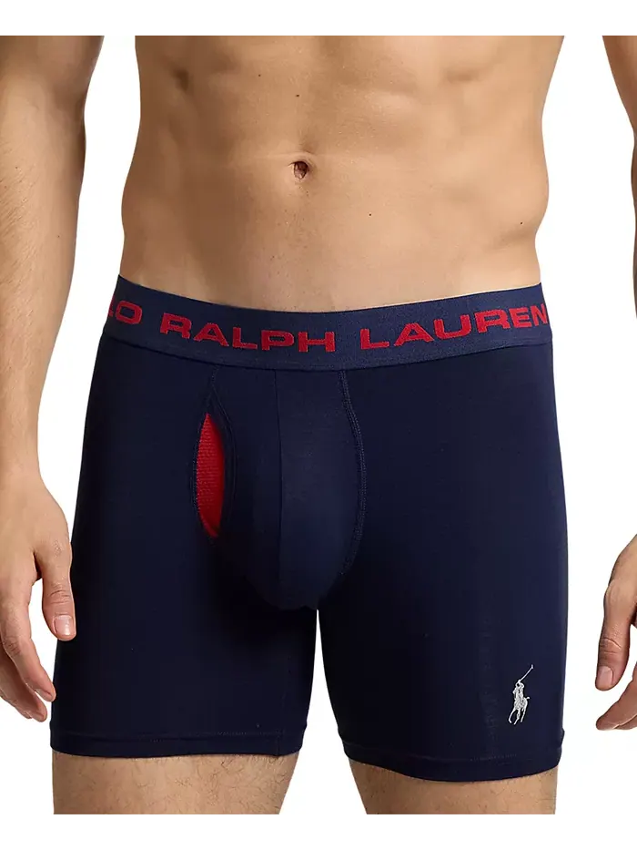 Мужские боксеры Perfect Pouch, 3 шт Polo Ralph Lauren — изображение 4 из 4, красный