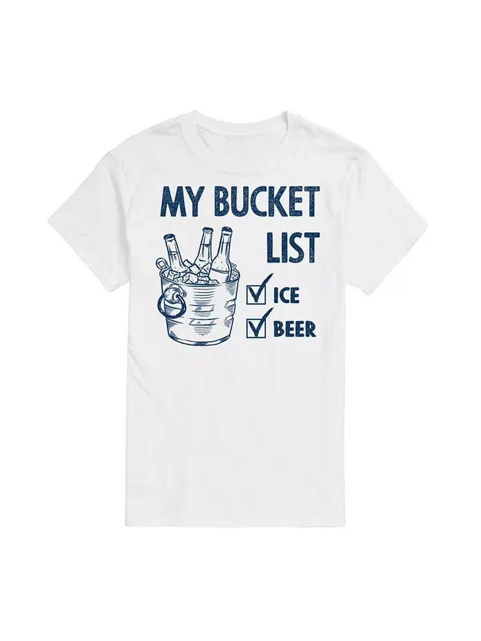 Мужская футболка с коротким рукавом Bucket List Ice Beer Summer AIRWAVES — изображение 1 из 3, белый