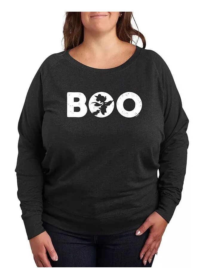 Модный пуловер Disney Boo, футболка большого размера с рисунком Hybrid Apparel — изображение 1 из 3, серый