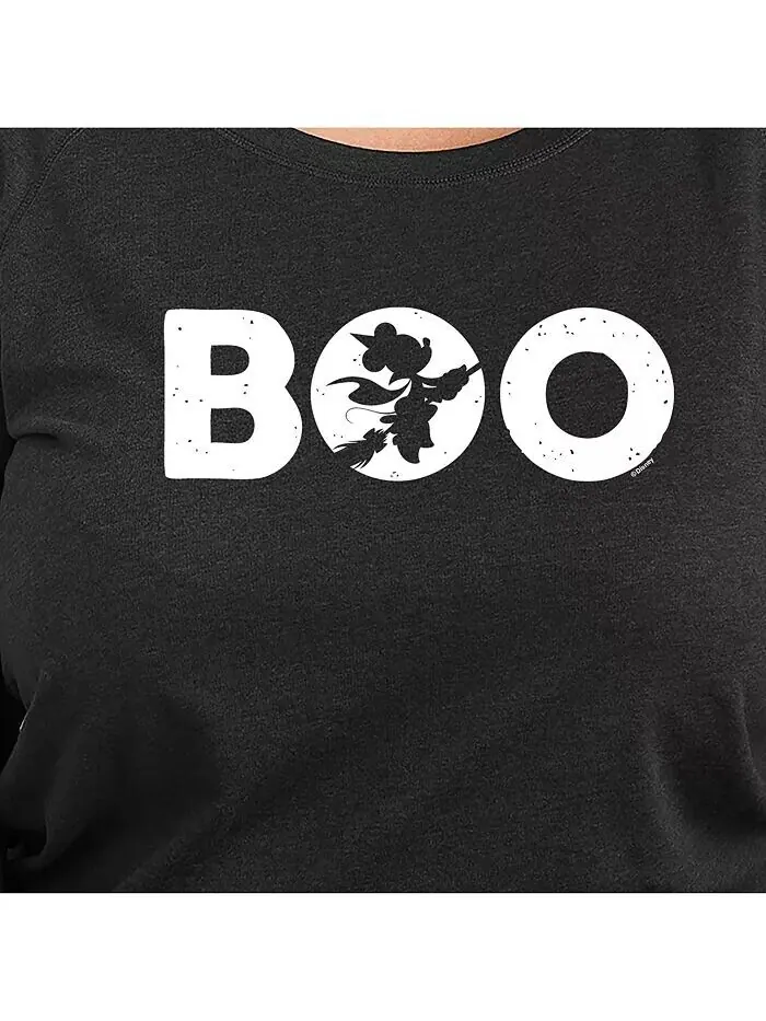 Модный пуловер Disney Boo, футболка большого размера с рисунком Hybrid Apparel — изображение 2 из 3, серый