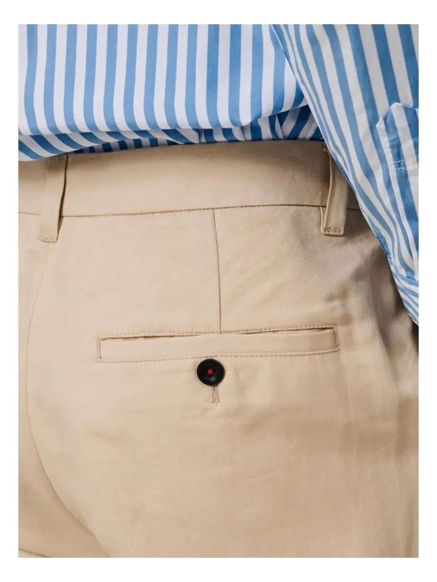Брюки прямого кроя Pasmore Slim Leg Suit Trouser Aubin — изображение 6 из 8, бежевый