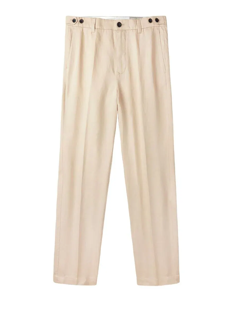 Брюки прямого кроя Pasmore Slim Leg Suit Trouser Aubin — изображение 8 из 8, бежевый