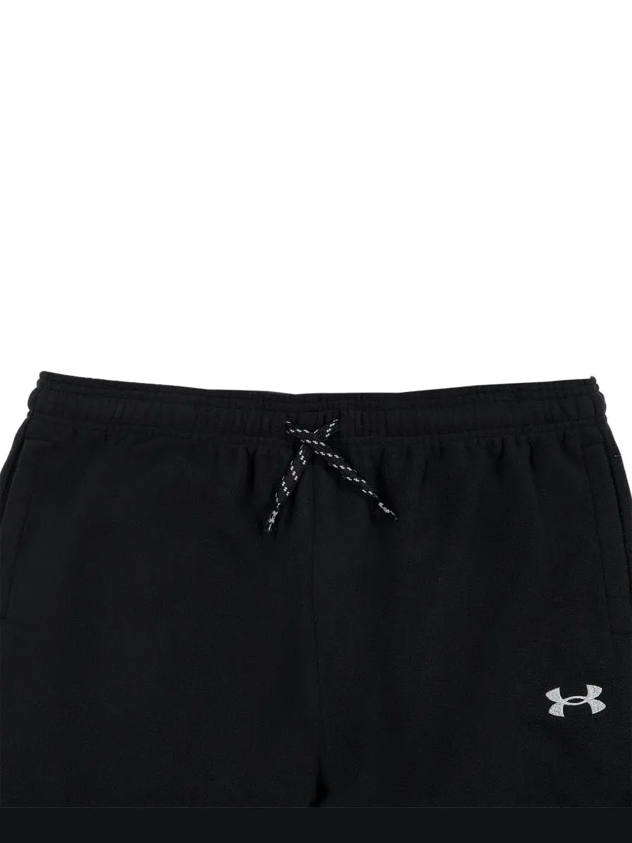 Детские спортивные брюки с логотипом и шнурком Under Armour — изображение 4 из 5, черный