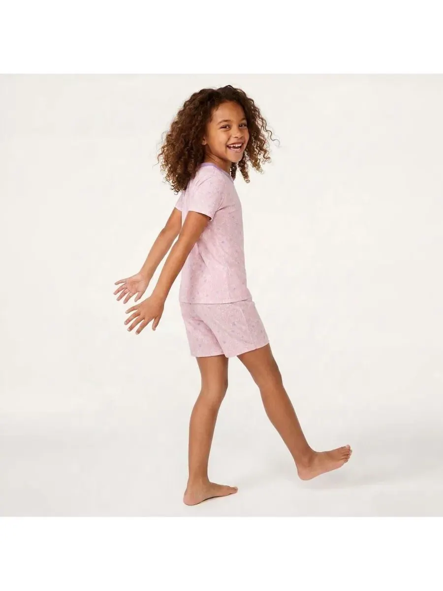 Комплект детской пижамы с коротким рукавом и шортами, модель Mightly Shorties PJ Set Mightly — изображение 4 из 4