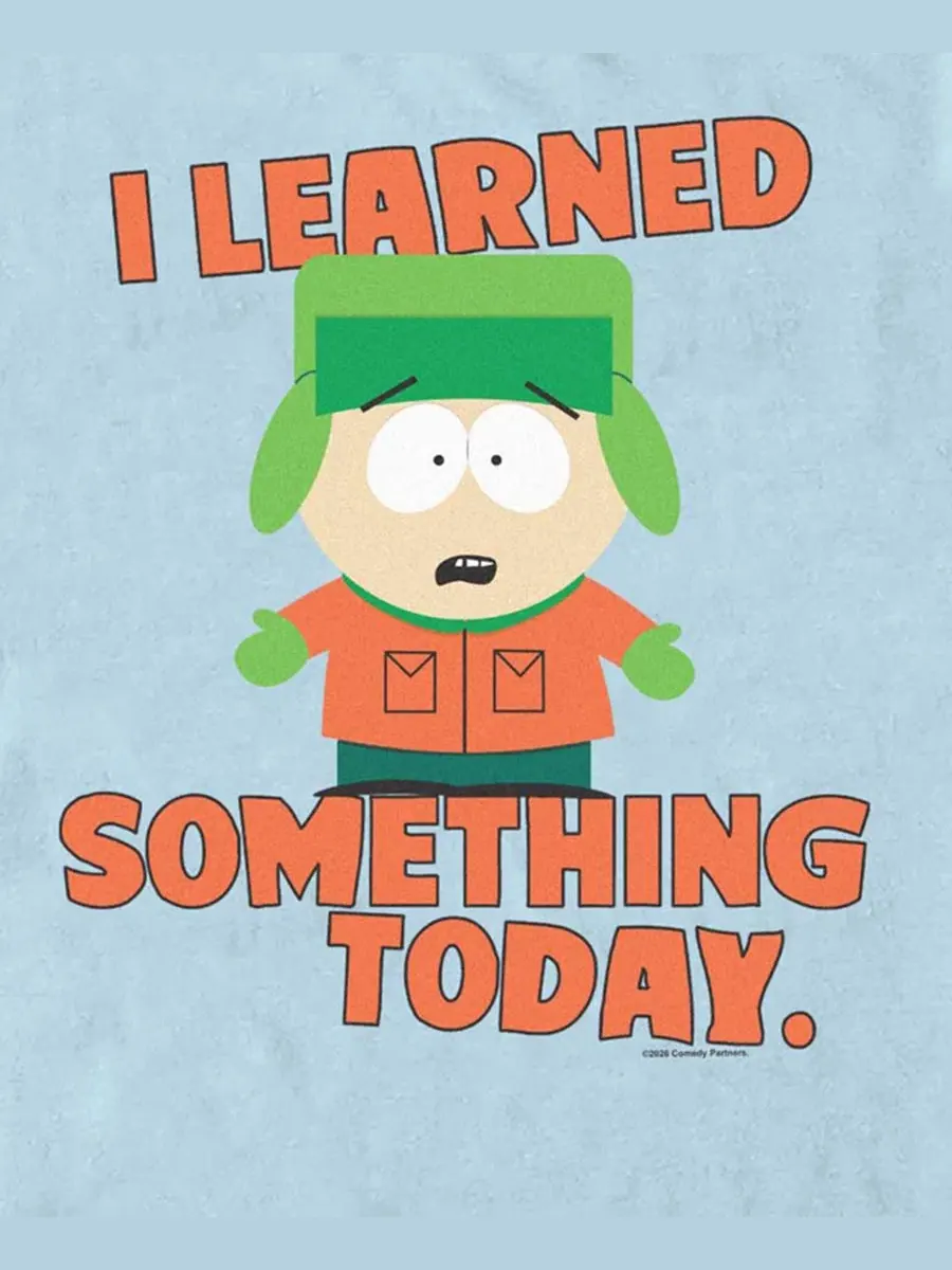 Футболка с принтом South Park Learned Something Fifth Sun — изображение 3 из 3, светлый синий
