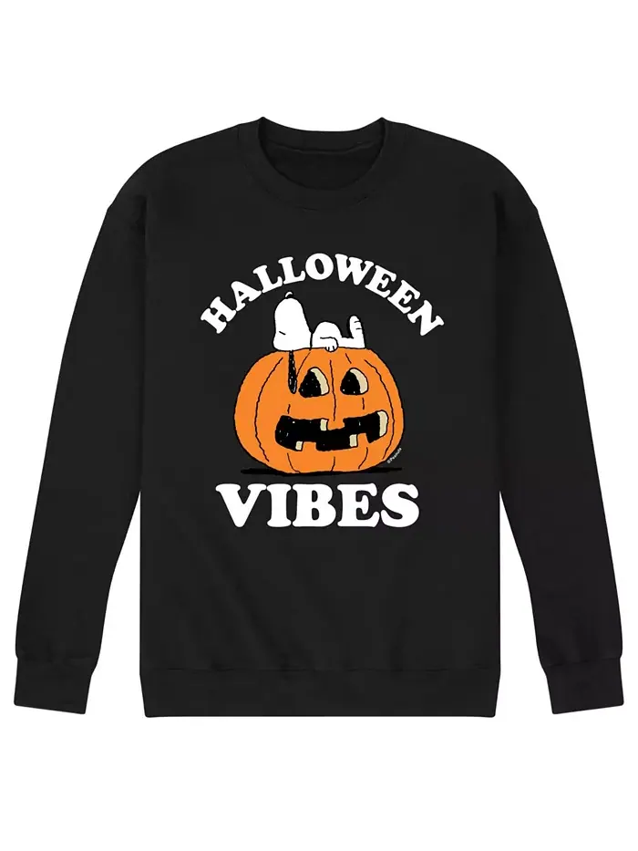 Мужская флисовая футболка Peanuts Halloween Vibes AIRWAVES — изображение 1 из 2, черный