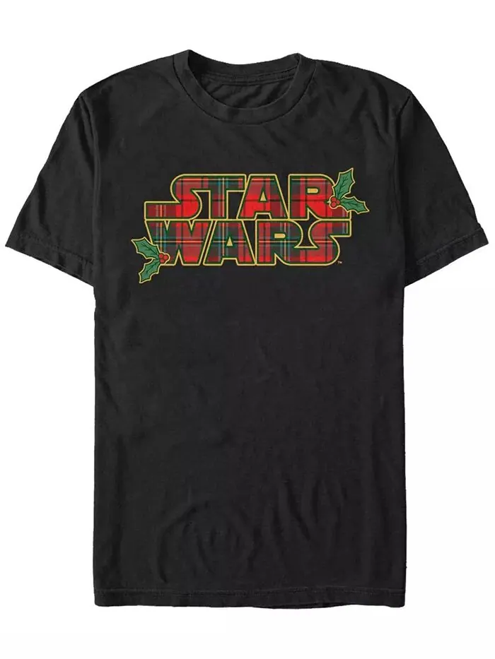 Мужская футболка с короткими рукавами и логотипом Star Wars Tartan Fifth Sun — изображение 1 из 1, черный