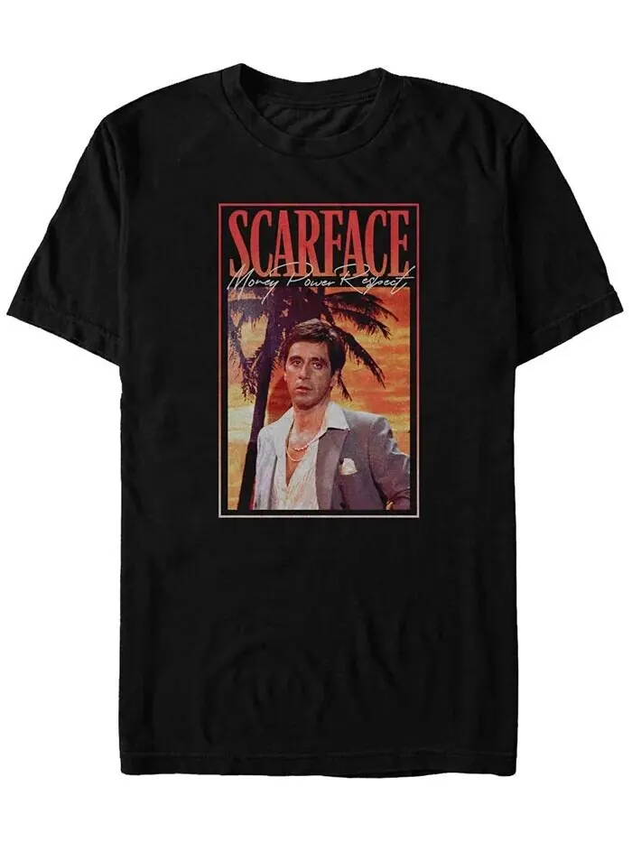 Футболка мужская Scarface Money Power Respect с короткими рукавами Fifth Sun — изображение 1 из 2, черный