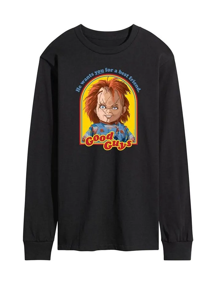 Мужская футболка с длинным рукавом Chucky Good Guys AIRWAVES — изображение 1 из 2, черный