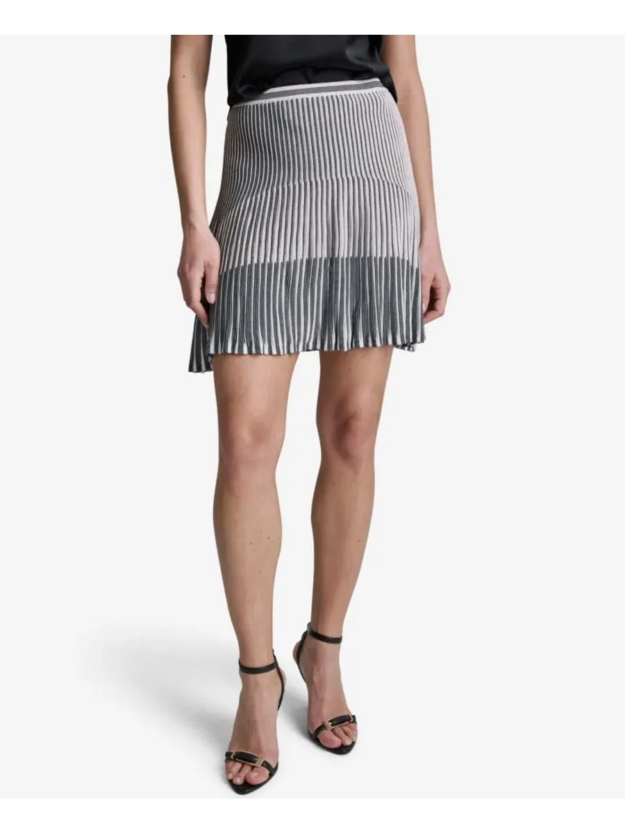 Женская плиссированная мини-юбка А-силуэта BCBG — изображение 4 из 12, белый