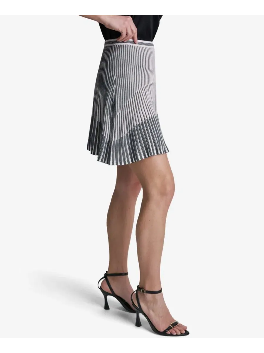Женская плиссированная мини-юбка А-силуэта BCBG — изображение 6 из 12, белый
