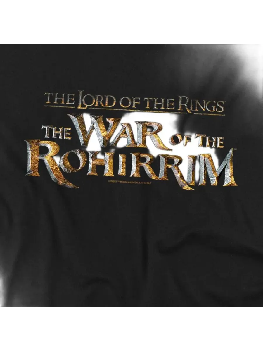 Футболка с принтом War Of The Rohirrim Logo Lord Of The Rings — изображение 2 из 3, черный