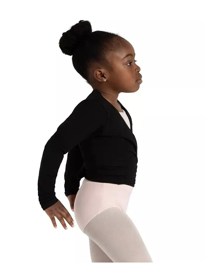 Топ-обертка для девочек Capezio — изображение 3 из 4, черный