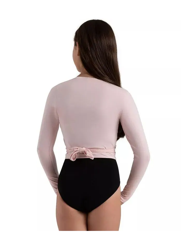 Топ-обертка для девочек Capezio — изображение 2 из 5, розовый