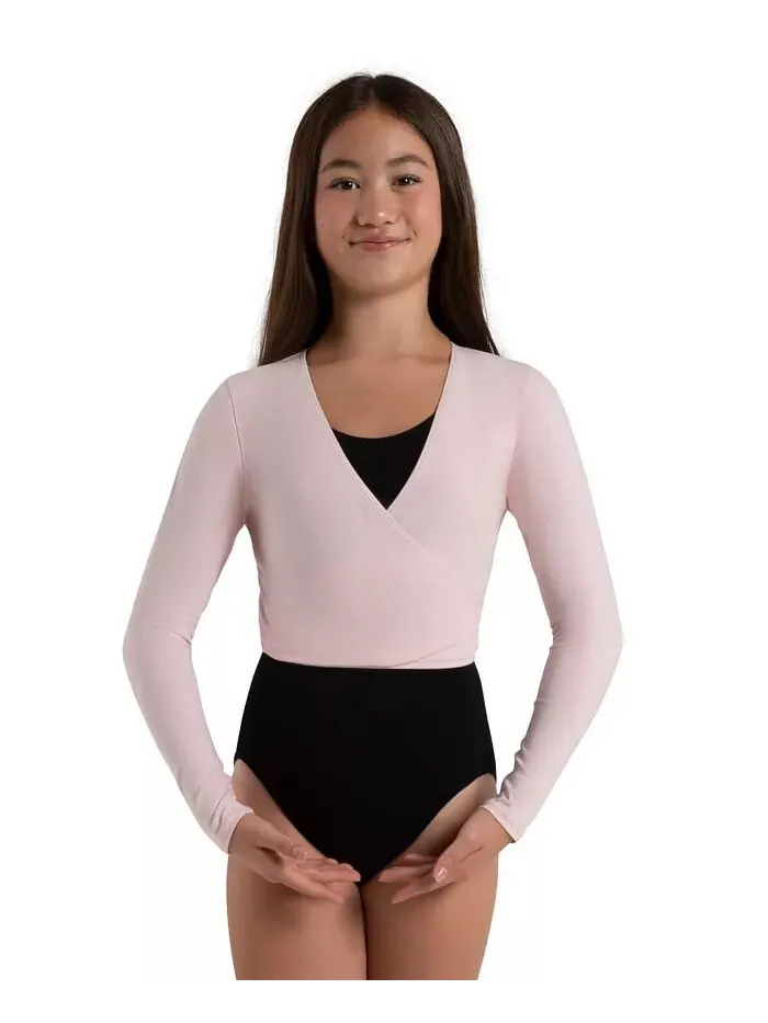 Топ-обертка для девочек Capezio — изображение 5 из 5, розовый