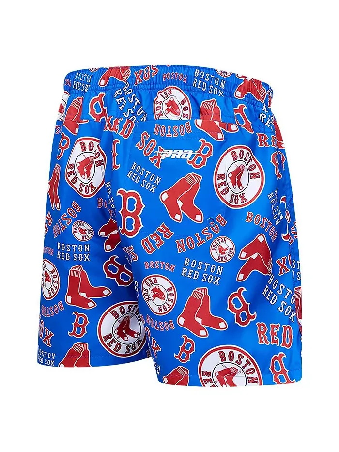 Мужские шорты Boston Red Sox с вышитым логотипом — изображение 2 из 4, синий
