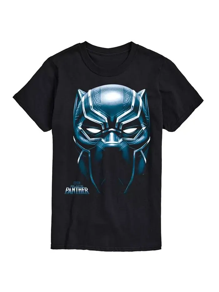 Мужская футболка с коротким рукавом Black Panther Oversized Face AIRWAVES — изображение 1 из 3, черный
