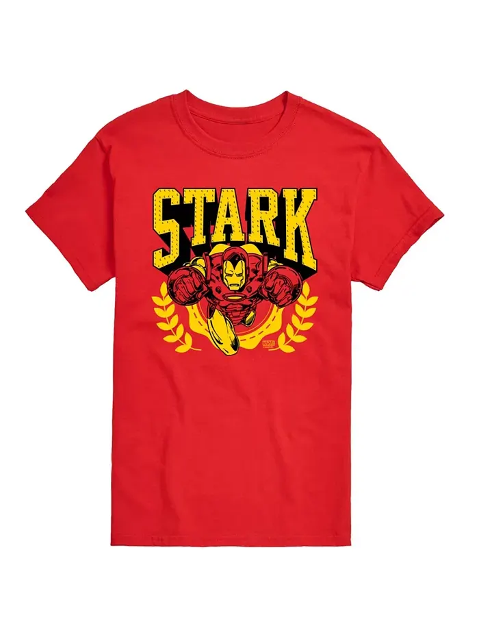 Мужская футболка с коротким рукавом Iron Man Stark Industries AIRWAVES — изображение 1 из 3, красный