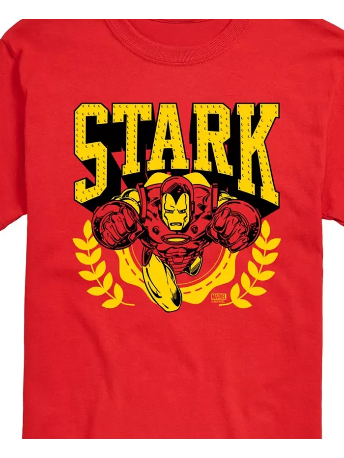Мужская футболка с коротким рукавом Iron Man Stark Industries AIRWAVES — изображение 3 из 3, красный