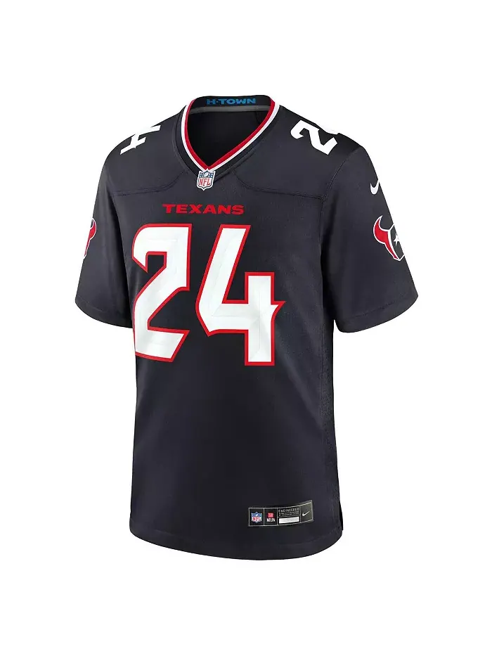 Мужская игровая футболка Derek Stingley Jr. Houston Texans Nike — изображение 2 из 3, темно-синий