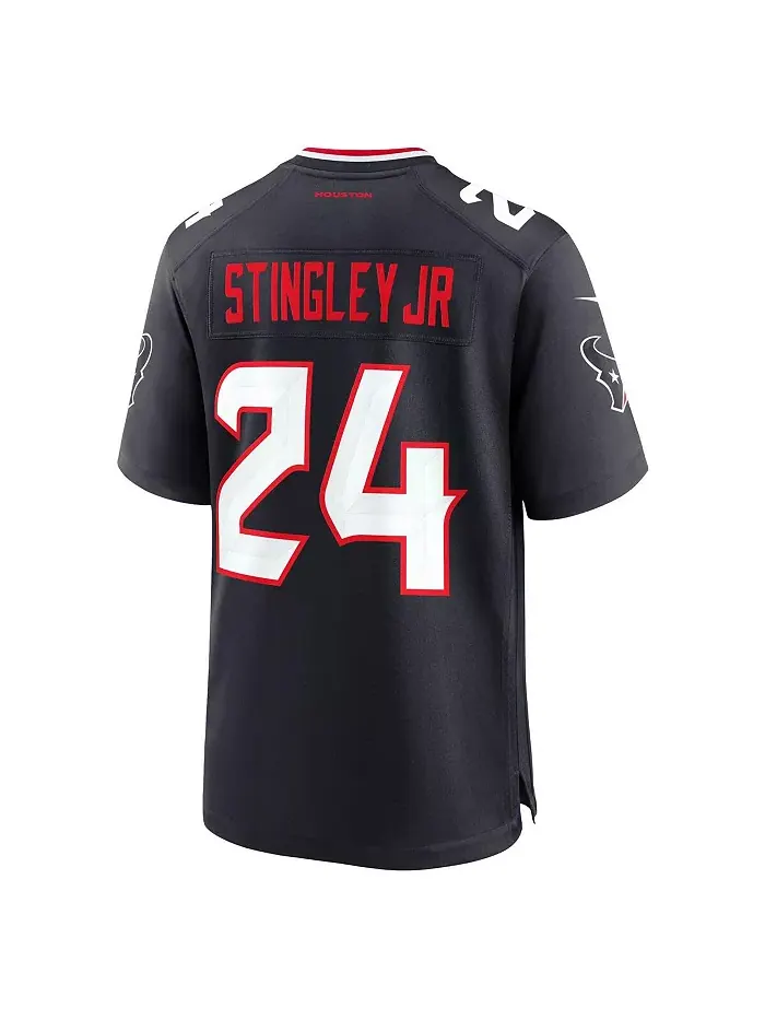 Мужская игровая футболка Derek Stingley Jr. Houston Texans Nike — изображение 3 из 3, темно-синий