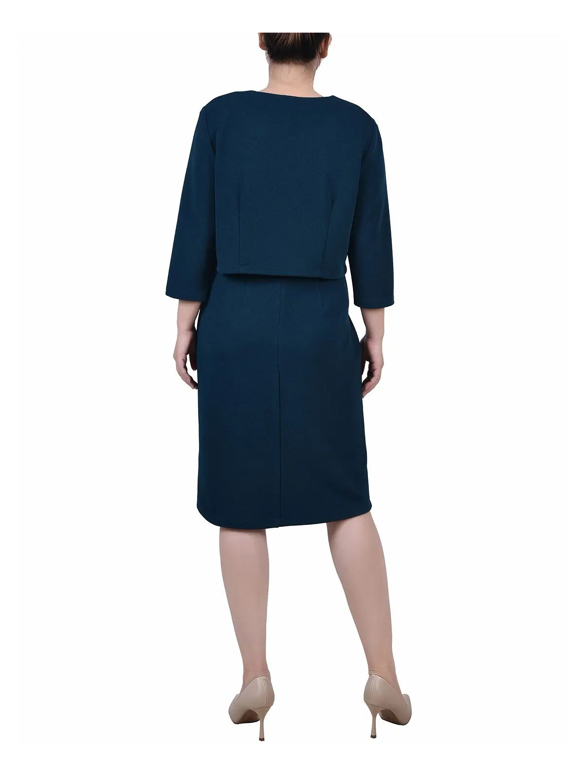 Женское платье из двух частей с рукавом 3/4 NY Collection — изображение 2 из 3