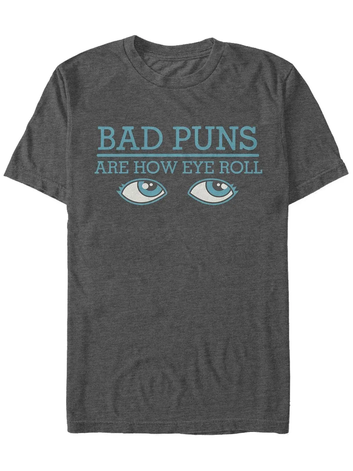 Мужская футболка с круглым вырезом с короткими рукавами bad puns eye Fifth Sun — изображение 1 из 1, темно-серый