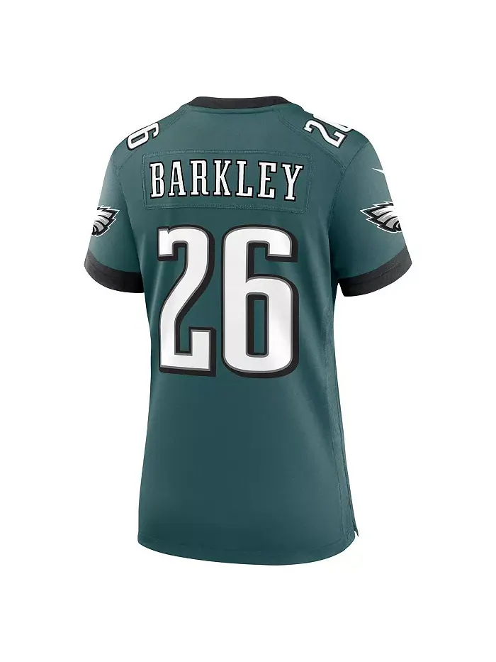 Женская игровая майка Saquon Barkley Midnight Philadelphia Eagles Nike — изображение 2 из 3, зеленый