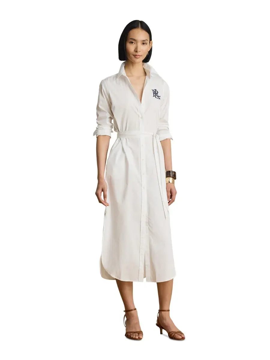 Платье с длинным рукавом, с воротником Lauren Ralph Lauren
