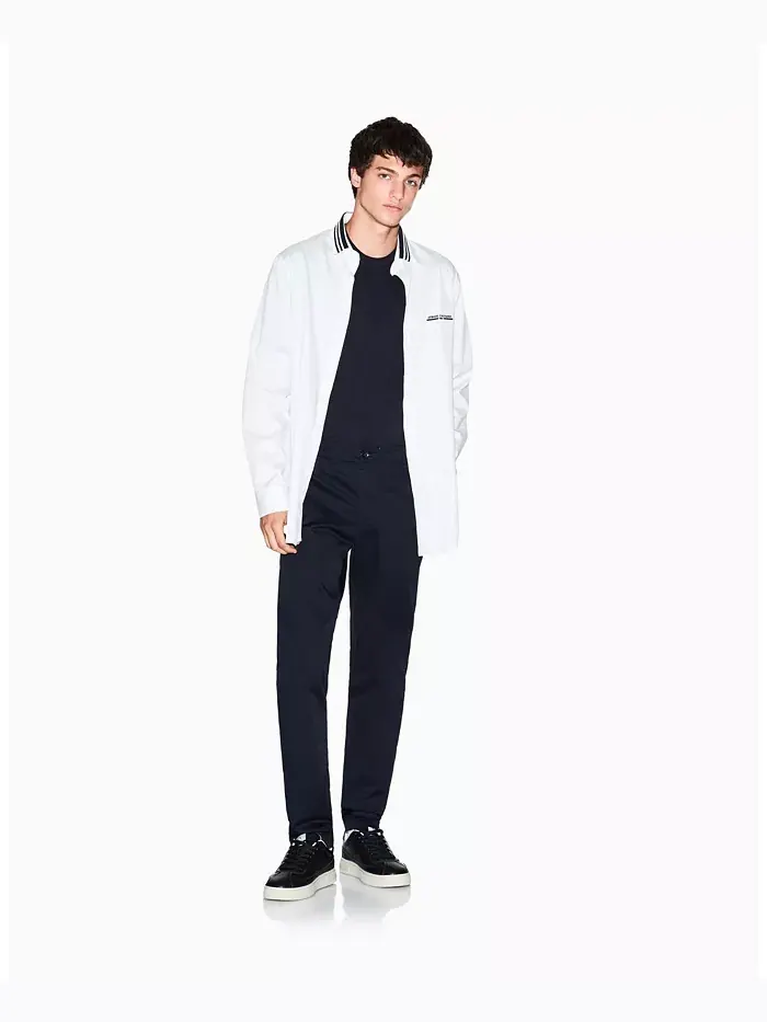Мужская сорочка с отложным воротником A|X Armani Exchange — изображение 4 из 5, бежевый/бежевый