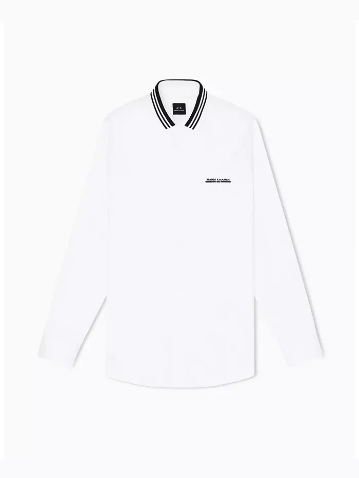 Мужская сорочка с отложным воротником A|X Armani Exchange — изображение 5 из 5, бежевый/бежевый